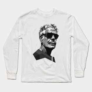 Anthony Bourdain grayscale Long Sleeve T-Shirt